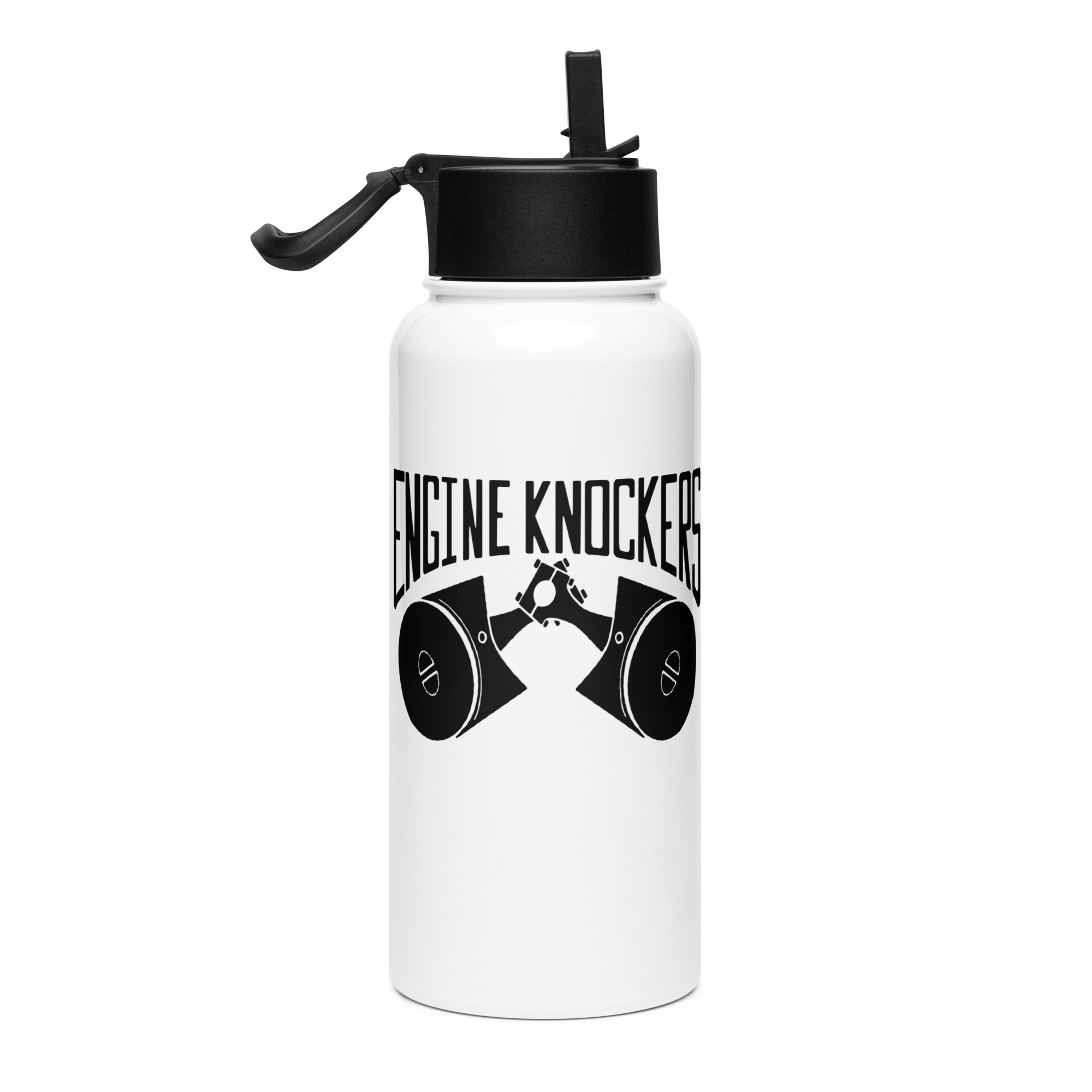 Stainless steel water bottle with a straw lid - Image 4